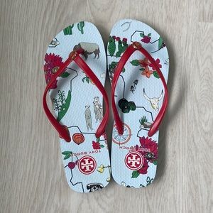 Tory Burch flip flops size 8 great condition hardly worn